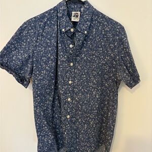 Navy Floral Men's Casual Shirt